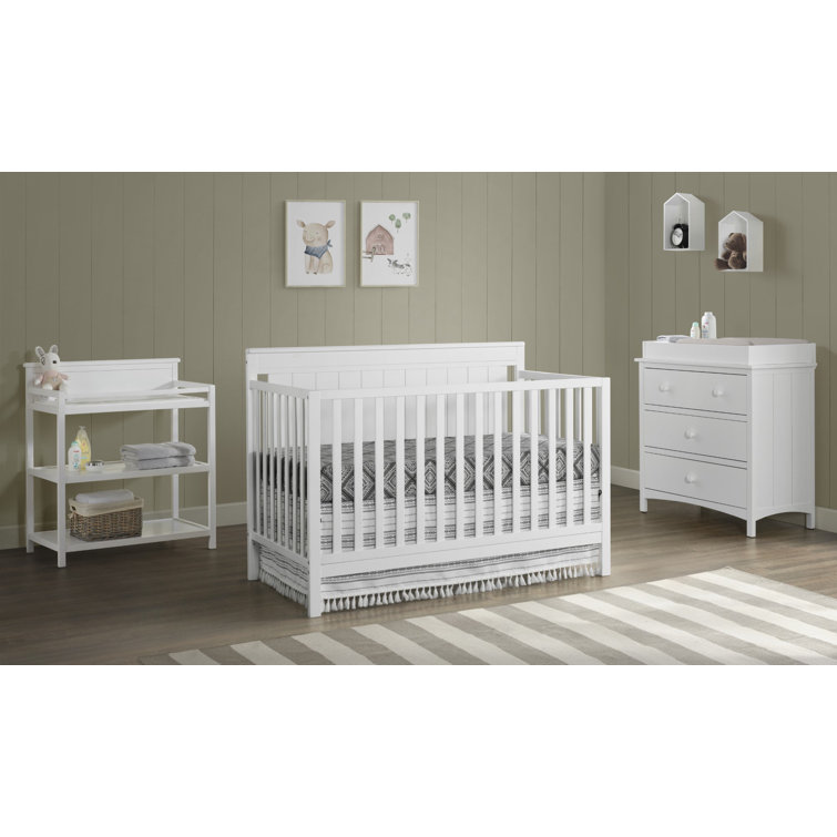 Wayfair baby cribs with best sale changing table